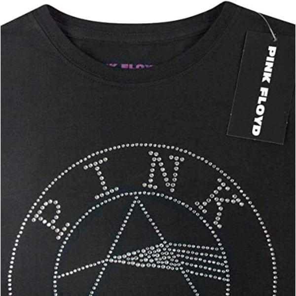 Pink Floyd Womens/Ladies Dark Side Of The Moon Diamante T-Shirt