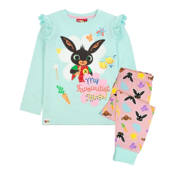 Bing Bunny Pyjamasæt med lange ærmer til piger med figurer Bing Bunny Pyjamasæt med lange ærmer til piger med figurer
