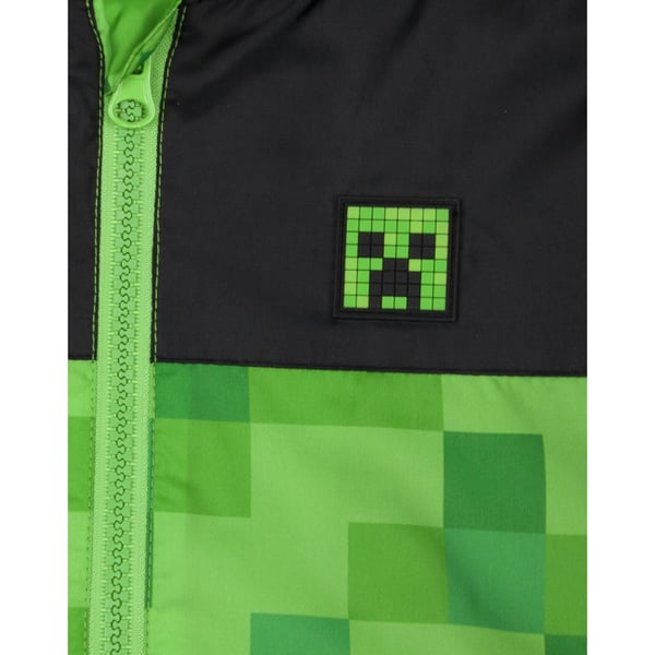 Minecraft Poikien Creeper Hupullinen Vedenpitävä Takki