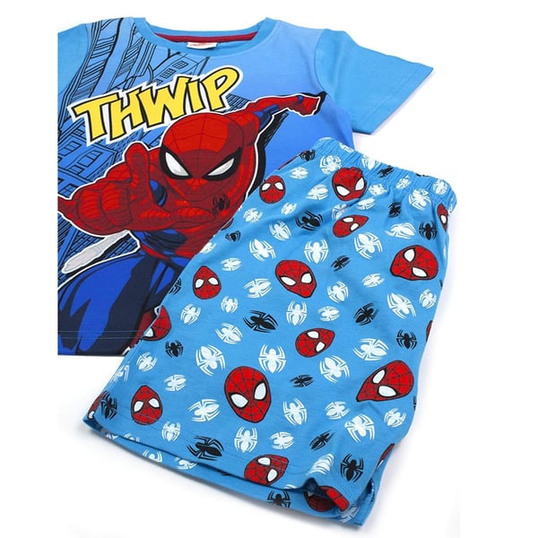 Spider-Man Boys Thwamm Comic Cotton Short Pyjama Set