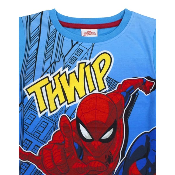 Spider-Man Boys Thwamm Comic Cotton Short Pyjama Set