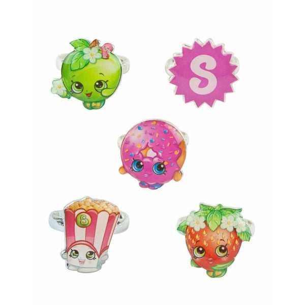 Shopkins Piger serie 1 ringsæt (pakke med 5)