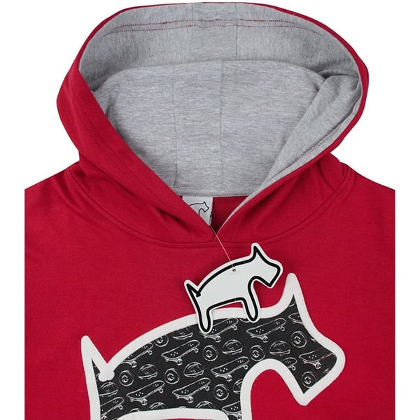 Two Legged Dog Mens Puff Print Hoodie