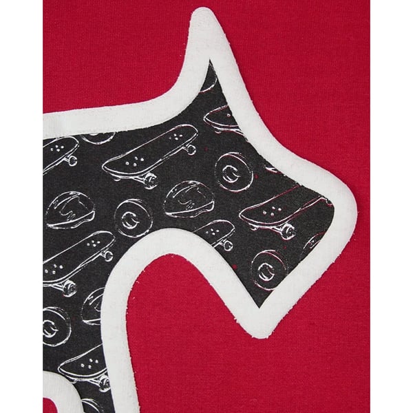 Two Legged Dog Mens Puff Print Hoodie