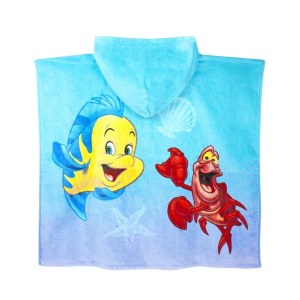 The Little Mermaid Girls Swimsuit And Poncho Set