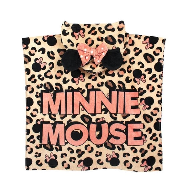 Disney Girls Minnie Mouse Swimsuit And Poncho Set