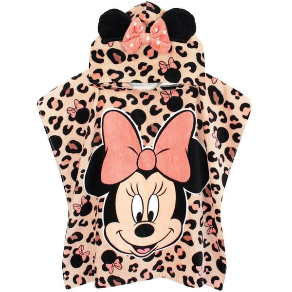 Disney Girls Minnie Mouse Swimsuit And Poncho Set