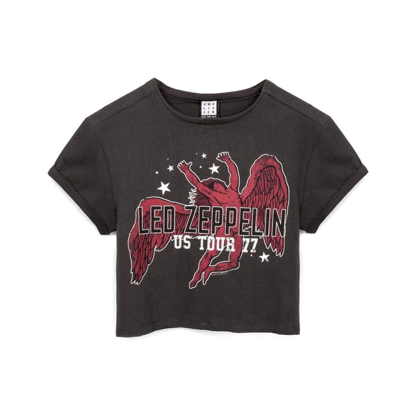 Amplified Icarus Tour 77 Led Zeppelin Crop Top til kvinder/damer