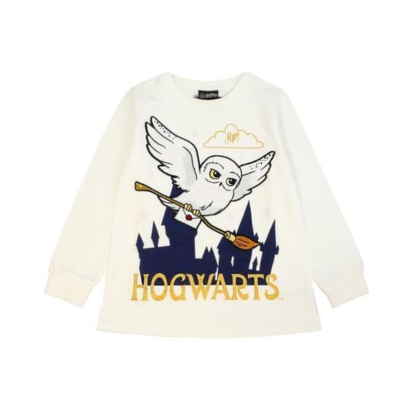 Harry Potter Piger Hedwig Fleece lang pyjamasæt