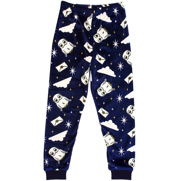 Harry Potter Piger Hedwig Fleece lang pyjamasæt