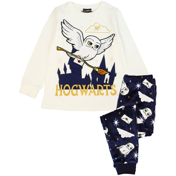 Harry Potter Girls Hedwig Fleece Long Pyjama Set