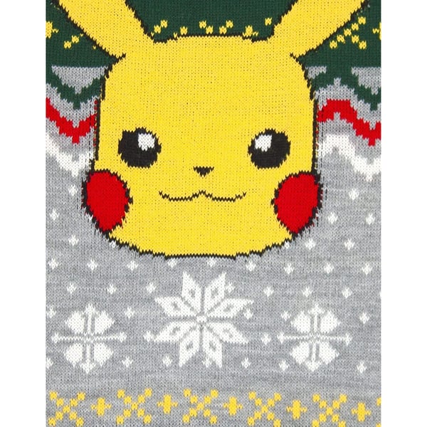 Pokemon Børn/Børn Pikachu strikket juletrøje
