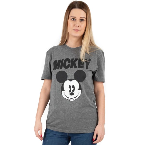 Disney Dame/kvinde Mickey Mouse Face T-shirt