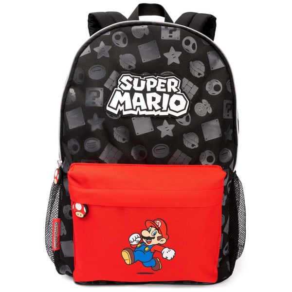 Super Mario Rygsæk med print over det hele