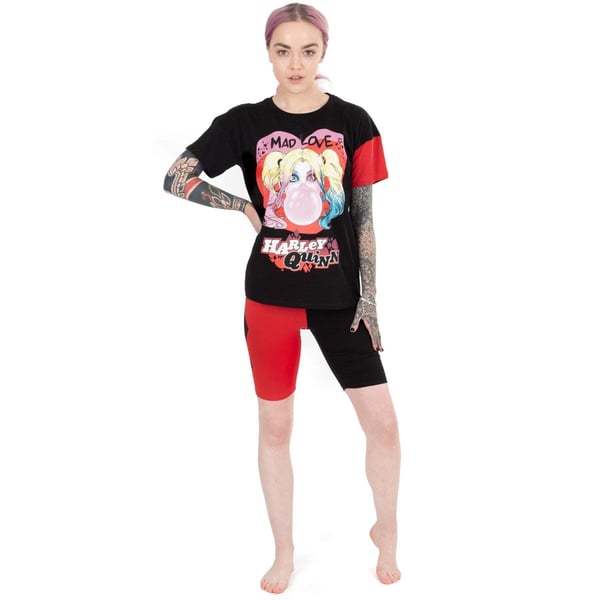 Harley Quinn Pyjamasæt til kvinder/damer Mad Love