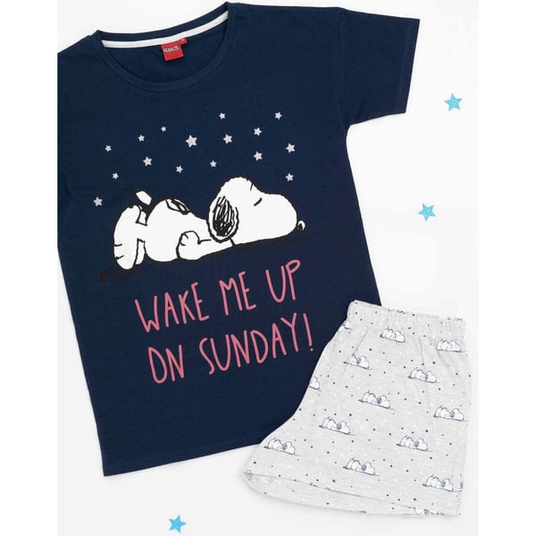 Snoopy Womens/Ladies Short Pyjama Set