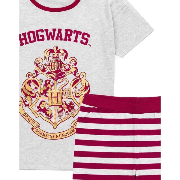 Harry Potter Womens/Ladies Hogwarts Crest Short Pyjama Set