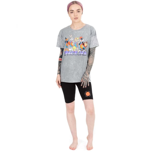 Space Jam Womens/Ladies T-Shirt & Shorts Set
