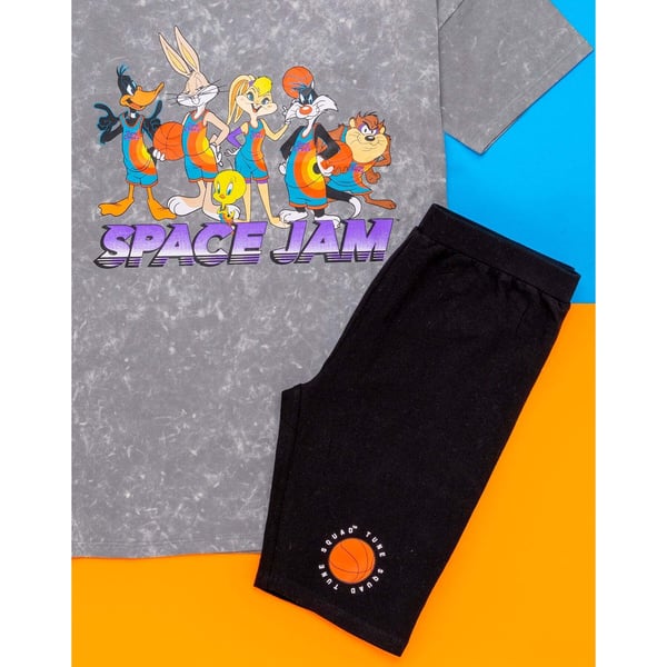 Space Jam Womens/Ladies T-Shirt & Shorts Set