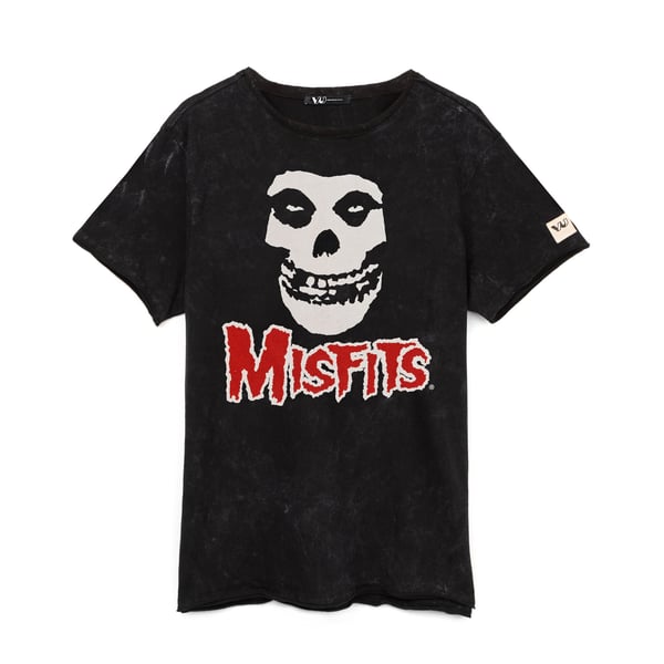 Misfits Unisex Aikuisten Pääkallo T-paita