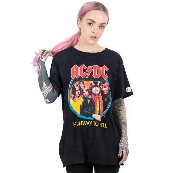 AC/DC Unisex aikuisten Highway To Hell Circle T-paita