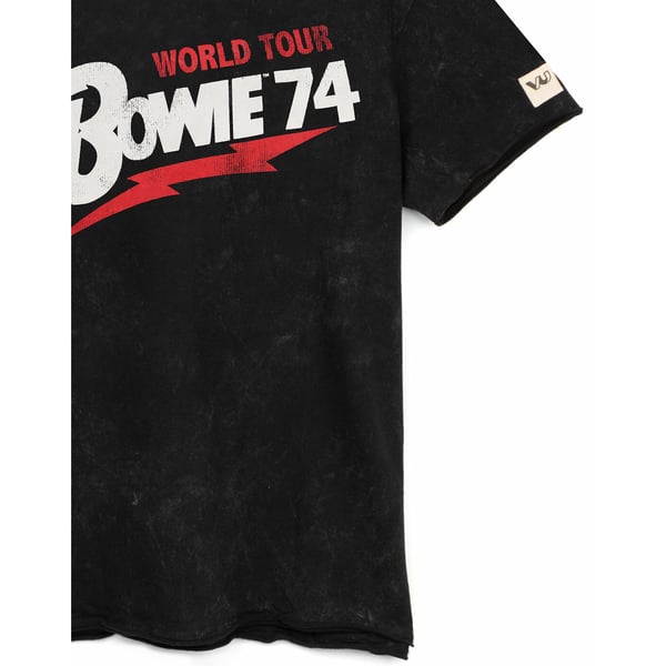 David Bowie Unisex Adult 1974 World Tour T-Shirt