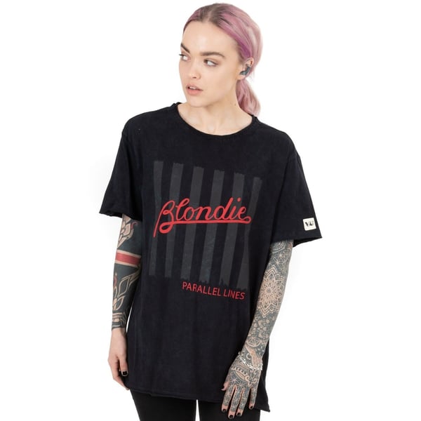 Blondie Unisex aikuisten Parallel Lines T-paita