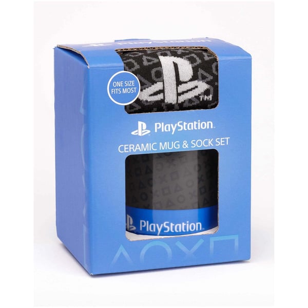 Playstation Childrens/Kids Logo Mug and Sock Set