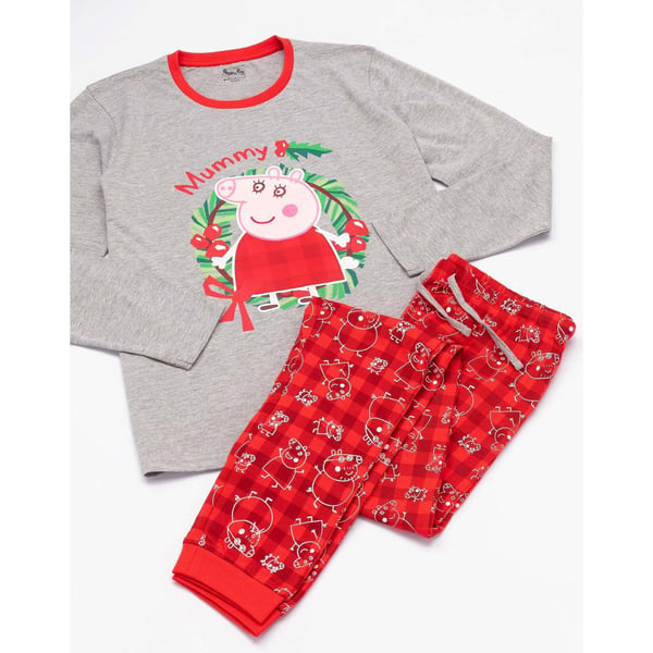Peppa Pig Womens/Ladies Mummy Pig Christmas Pyjama Set