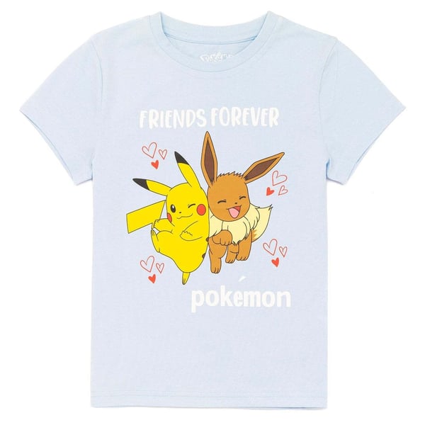 Pokemon Girls Eevee Pikachu T-paita