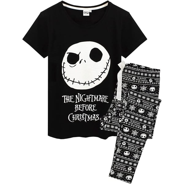 Nightmare Before Christmas Womens/Ladies Jack Skellington Pyjama Set
