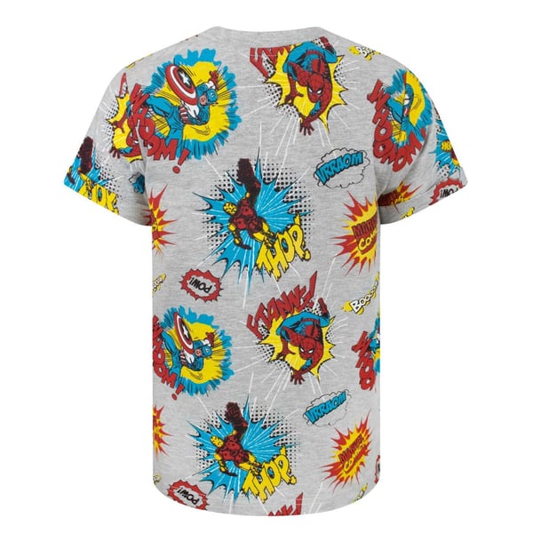 Marvel T-shirt med all-over print til drenge