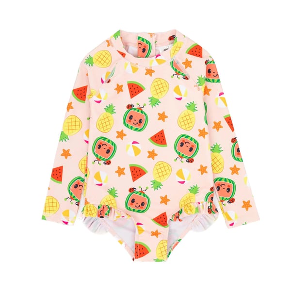 Cocomelon Girls Frill One Piece Swimsuit