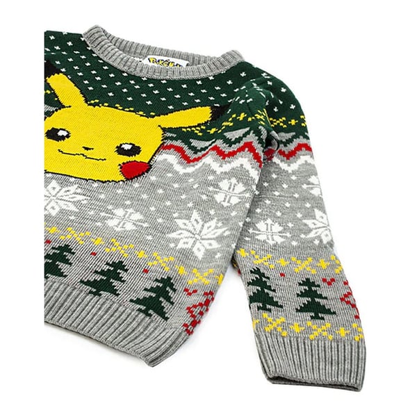 Pokemon Pikachu-julejaktrøje til børn/unge