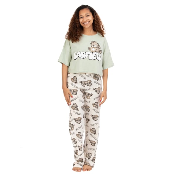Garfield Womens/Ladies Coffee Long Pyjama Set
