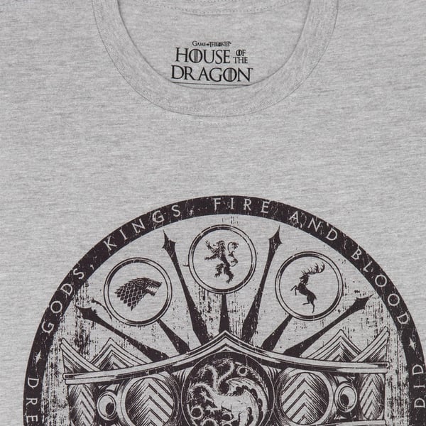 House Of The Dragon Mens Symbols Heather T-Shirt