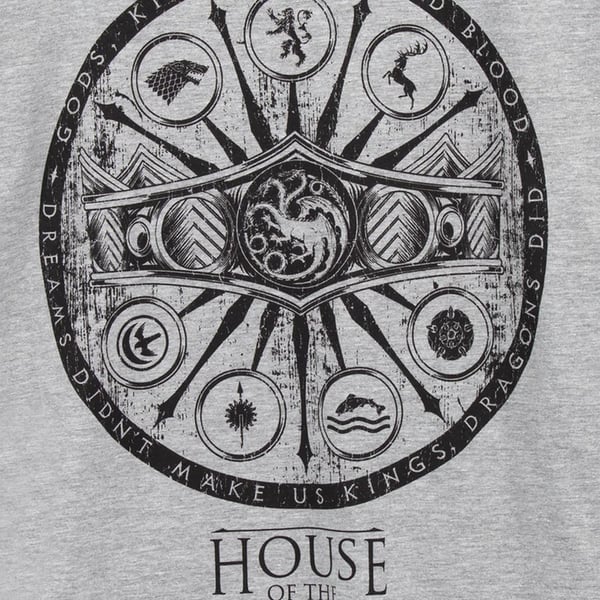 House Of The Dragon Mens Symbols Heather T-Shirt