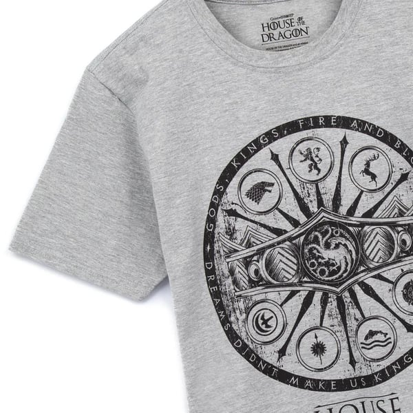 House Of The Dragon Mens Symbols Heather T-Shirt