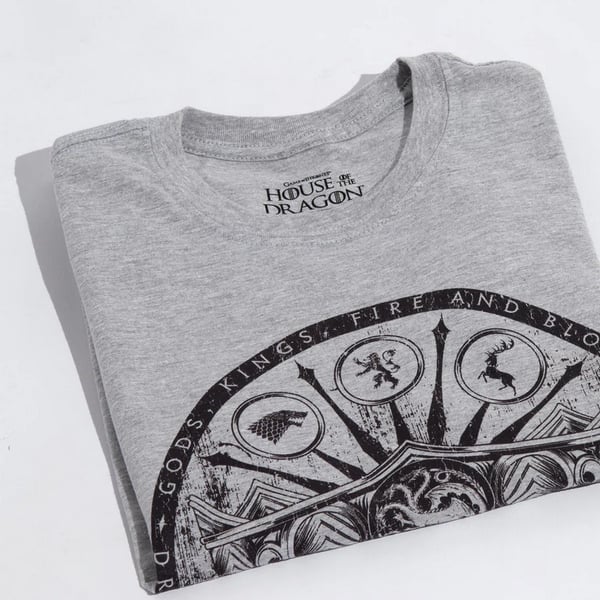 House Of The Dragon Mens Symbols Heather T-Shirt