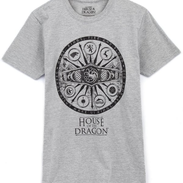 House Of The Dragon Miesten Symbolit Melange T-paita
