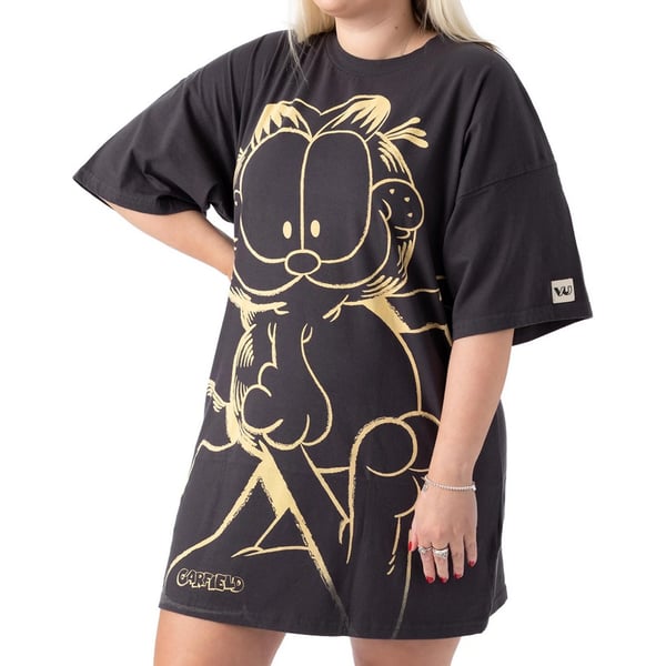 Garfield Oversized T-shirt-kjole til kvinder/damer