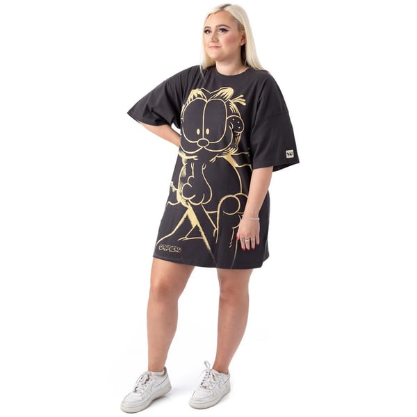 Garfield Oversized T-shirt-kjole til kvinder/damer