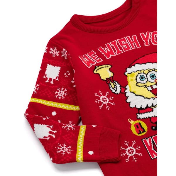 SpongeBob SquarePants Childrens/Kids Knitted Christmas Jumper