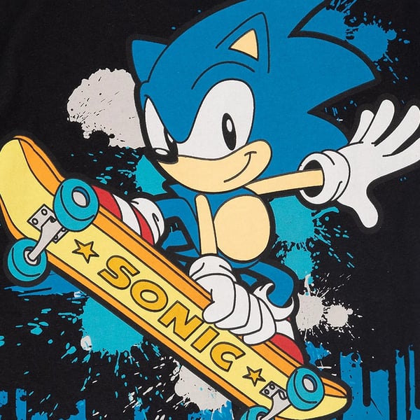 Sonic The Hedgehog Skateboard T-shirt til børn/børn
