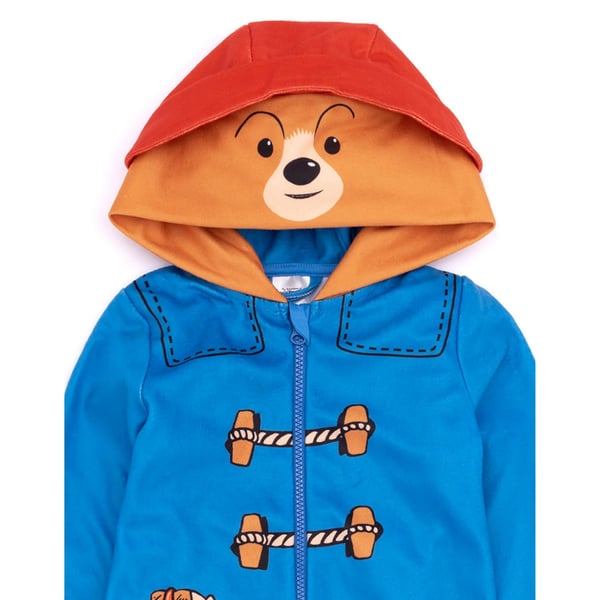 Paddington Bear Childrens/Kids 3D Hooded Jumpsuit