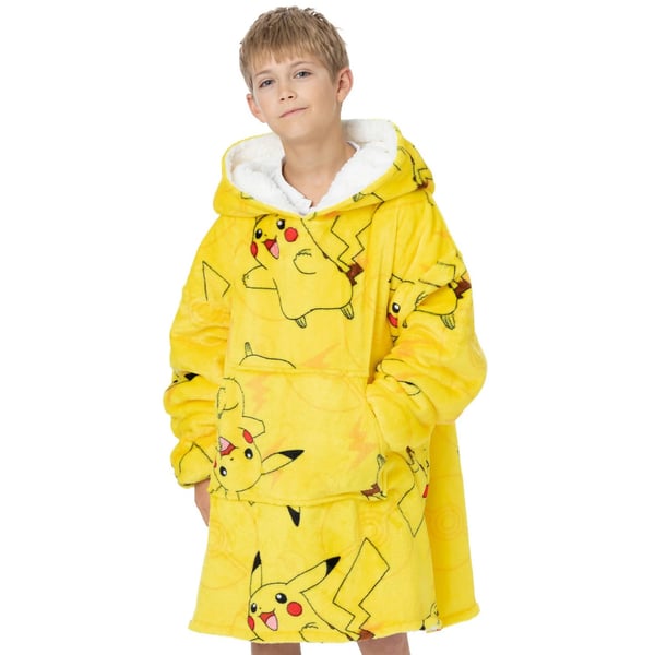 Pokemon Childrens/Kids Pikachu Oversized Hoodie Blanket