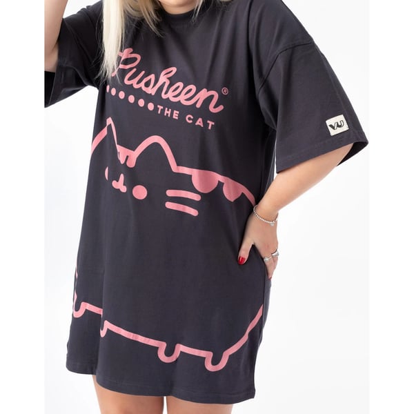 Pusheen Oversized T-shirt-kjole til kvinder/damer