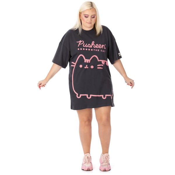Pusheen Oversized T-shirt-kjole til kvinder/damer