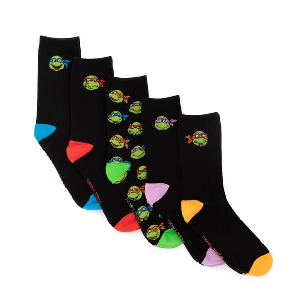 Teini-ikäiset mutanttininjakilpikonnat unisex-aikuisten sukat (5 parin pakkaus) Teini-ikäiset mutanttininjakilpikonnat unisex-aikuisten sukat (5 parin pakkaus)