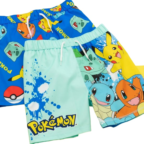 Pokemon Boys Swim Shorts (Pack of 2)